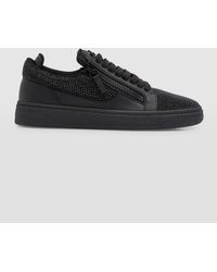 Giuseppe Zanotti - Gz 94 Crystal Leather Low Top Sneakers - Lyst