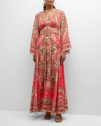 Camilla - Kimono-Sleeve Maxi Dress Coverup - Lyst