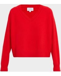 Tanya Taylor - Audrey V-Neck Cashmere Sweater - Lyst