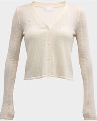 SABLYN - Vincent Pointelle Knit Cashmere Cardigan - Lyst
