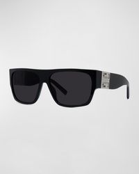 Givenchy - 4G Acetate Rectangle Sunglasses - Lyst