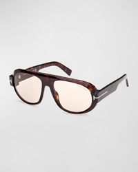 Tom Ford - Blake-02 Acetate Round Sunglasses - Lyst