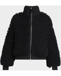 Moncler Genius - X Ee72 By Edward Enninful Wool Blend Zip-Up Cardigan - Lyst