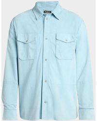 Kiton - Apos;S Suede Snap-Front Shirt - Lyst