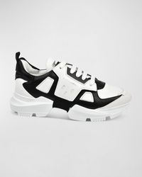 Les Hommes - Chunky Low-Top Leather Sneakers - Lyst