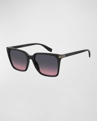 Marc Jacobs - Sleek Gradient Acetate Square Sunglasses - Lyst
