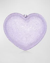 Judith Leiber - L'Amour Petit Coeur Crystal Minaudiere - Lyst