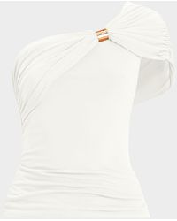 Hervé Léger - Sofia One-Shoulder Drape Top - Lyst