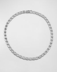 Golconda by Kenneth Jay Lane - Emerald Cubic Zirconia Bezel-Set Necklace - Lyst