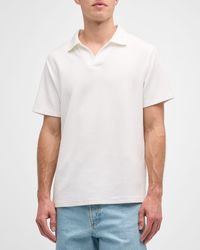 FRAME - Jacquard Polo Shirt - Lyst