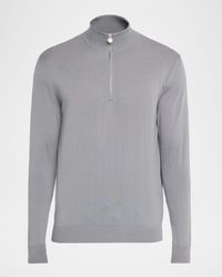 Kiton - Apos;S Wool Half-Zip Sweater - Lyst