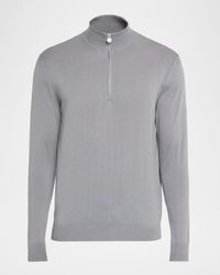 Kiton - Wool Half-Zip Sweater - Lyst