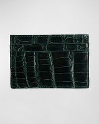 Abas - Alligator Leather Card Case - Lyst