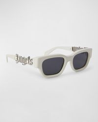 Palm Angels - Posey Acetate Square Sunglasses - Lyst