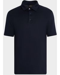 Brioni - Cotton And Cashmere Polo Shirt - Lyst