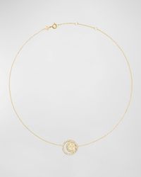 Tory Burch - Miller Double Ring Pendant Necklace - Lyst