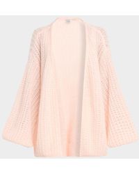 TOTEME - Balloon-Sleeve Mohair Open Knit Puffed Cardigan - Lyst