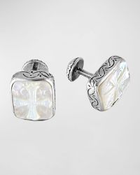 Konstantino - Color Classics Sterling Mother-Of-Pearl Cross Cuff Links - Lyst