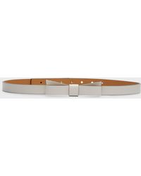 Kate Spade - Bow Skinny Leather Belt - Lyst