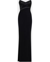 La Petite Robe Di Chiara Boni - Bairei Strapless Jersey Column Gown - Lyst