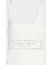 Jonathan Simkhai - Fitzgerald Open-Work Tank Top - Lyst