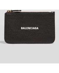 Balenciaga - Cash Printed Textured-leather Cardholder - Lyst