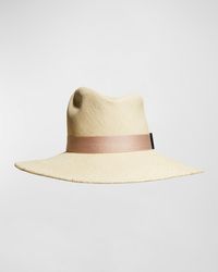 Gigi Burris Millinery - Drake Straw Panama Hat W/ Sateen Band - Lyst