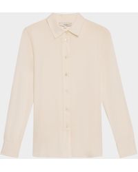 Vince - Classic Button-Front Blouse - Lyst