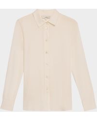 Vince - Classic Button-Front Blouse - Lyst