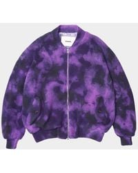 Vowels - Apos;S Tie-Dye Knit Bomber Jacket - Lyst