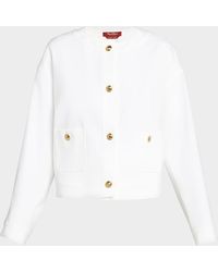 Max Mara - Kiwi Button-Down Cotton Jacket - Lyst