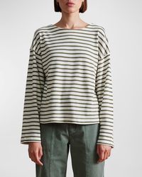 Apiece Apart - Barca Striped Organic Cotton Jersey Shirt - Lyst