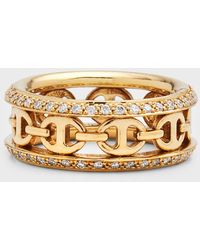 Hoorsenbuhs - 18k Gold Chassis Iii Band Ring With Diamonds - Lyst