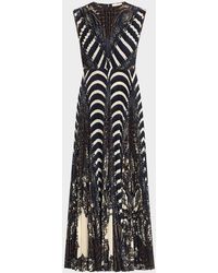 Ulla Johnson - Violeta Pleated Sleeveless Midi Dress - Lyst