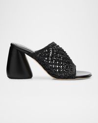 Dear Frances - Drew Woven Leather Mule Sandals - Lyst