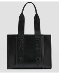 Chloé - Woody Medium Leather Tote Bag - Lyst