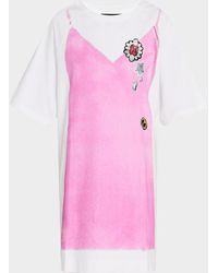 Marc Jacobs - Trompe Loeil Print Mini T-Shirt Dress - Lyst