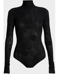 Givenchy - High Neck Long Sleeve Bodysuit - Lyst
