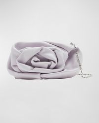 Burberry - Rose Soft Leather Clutch Bag With Chain Strap - Lyst