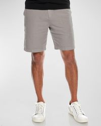 Fisher + Baker - Bryant Solid Cotton-Linen Shorts - Lyst