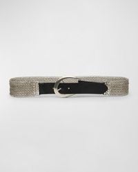 Streets Ahead - Tone Chain Leather Belt - Lyst