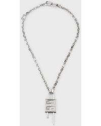 Givenchy - 4g Crystal Lock Pendant Necklace - Lyst