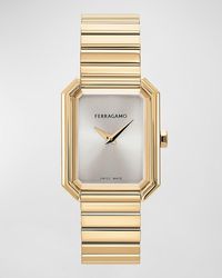 Ferragamo - 26.5X33.5Mm Crystal Watch With Dial - Lyst
