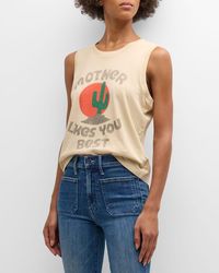 Mother - The Strong And Silent Type Tank Top - Lyst