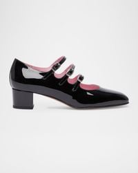 CAREL PARIS - Kina Three-Strap Mary Jane Pumps - Lyst