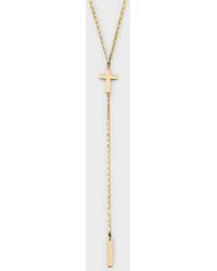 Lana Jewelry - 14K Petite Malibu Cross Bar Lariat Necklace, 18" - Lyst