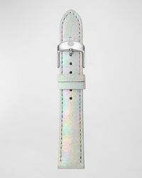 Michele - 16mm Iridescent Calf Leather Watch Strap - Lyst