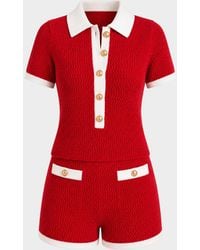 SER.O.YA - Chicky Crochet Romper - Lyst