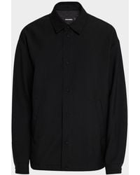 DSquared² - Apos;S Logo-Embroidered Wool-Blend Coach Jacket - Lyst