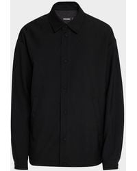 DSquared² - Logo-Embroidered Wool-Blend Coach Jacket - Lyst